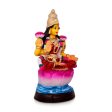 Lakshmi Idol Paper Mache Golu Bommai - 13 x 8.5 Inches | Giri Golu Doll  Navaratri Golu Bomma Gombe Bommai Supply