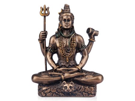 Shivan Statue - 3 x 2.5 Inches | Resin Statue  Shiv Murti  Shivan Idol for Pooja on Sale