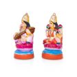 Lakshmi Saraswathi Clay Golu Bommai Pair - 8 Inches | Giri Golu Doll  Navaratri Golu Bomma Gombe Bommai Online now