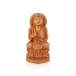 Buddha Statue - 12 x 6 Inches | Buddha Murti  Buddha Idol  Wooden Statue for Home  1.080 Kgs Online