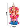 Kanaga Durgai Clay Golu Bommai - 8 x 6.5 Inches | Giri Golu Doll  Navaratri Golu Bomma Gombe Bommai For Sale