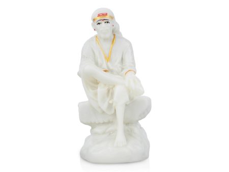 Saibaba Statue - 8 x 3 Inches | Marble Murti  Saibaba Idol for Pooja Online Sale