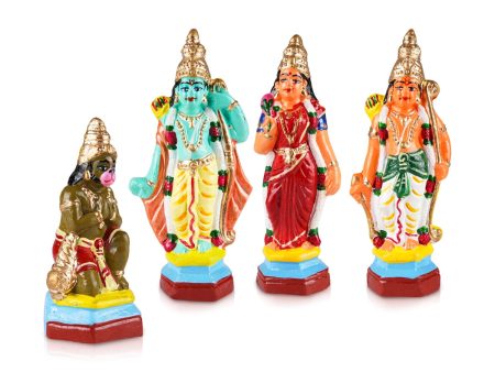 Ramar Clay Golu Bommai Set - 6 x 2.5 Inches | Giri Golu Doll  Navaratri Golu Bomma Gombe on Sale