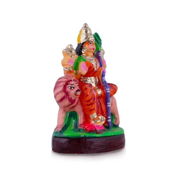 Durga Clay Golu Bommai - 8 x 5 Inches | Giri Golu Doll  Navaratri Golu Bomma Gombe Bommai Sale