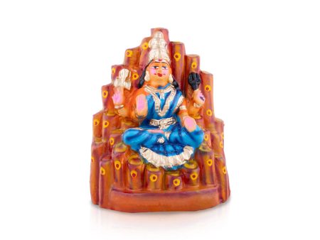 Puthu Amman Clay Golu Bommai - 8 x 6 Inches | Giri Golu Doll  Navaratri Golu Bomma Gombe Bommai For Sale