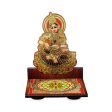 Sri Chakra Design Manai Palagai With Annapoorani Photo Frame - 4 x 3 Inches | Bajot With Picture Frame for Pooja  50 Gms Cheap