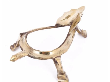 Brass Shankh Stand - 2.5 x 6 Inches | Shankh Rakhne ka Stand  Brass Shankh Holder for Pooja  125 Gms Approx Fashion