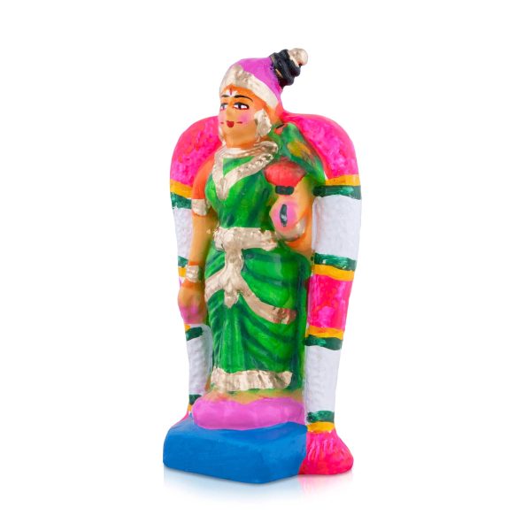 Andal Clay Golu Bommai - 7 x 4.75 Inches | Giri Golu Doll  Navaratri Golu Bomma Gombe Bommai Sale