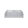 Decorative Tray - 1.5 x 14 x 10 Inches | Wooden Serving Tray  Silver Polish Thali Plate for Pooja  835 Gms Fashion