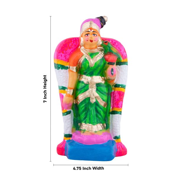 Andal Clay Golu Bommai - 7 x 4.75 Inches | Giri Golu Doll  Navaratri Golu Bomma Gombe Bommai Sale