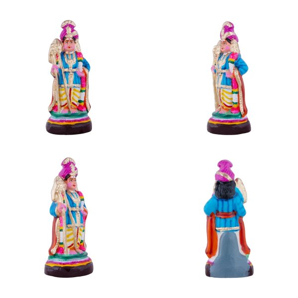 Arupadai Veedu Clay Golu Bommai Set - 10 x 6 Inches | Giri Golu Doll  Navaratri Golu Bomma Gombe Bommai Supply