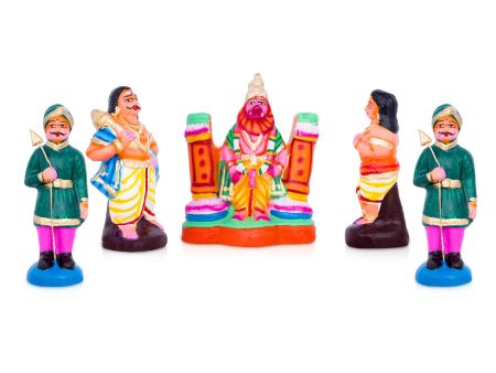 Prahlada Clay Golu Bommai Set - 9 x 7 Inches | Giri Golu Doll  Navaratri Golu Bomma Gombe Bommai Online