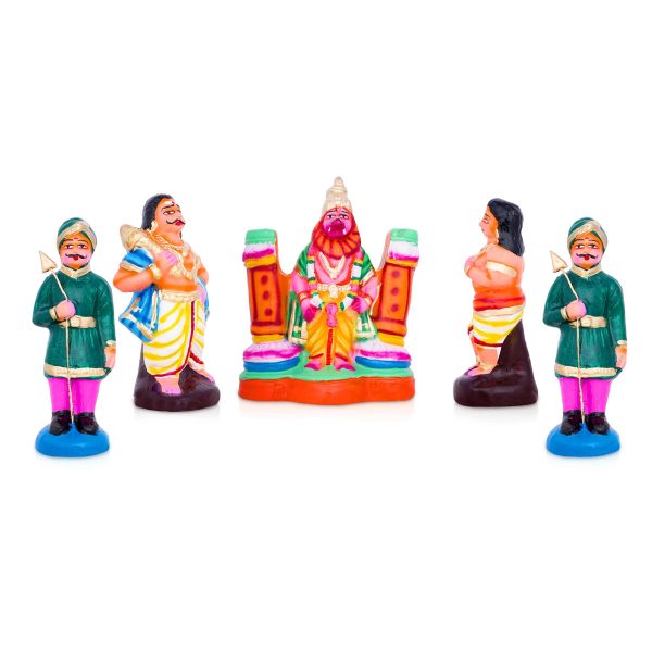 Prahlada Clay Golu Bommai Set - 9 x 7 Inches | Giri Golu Doll  Navaratri Golu Bomma Gombe Bommai Online