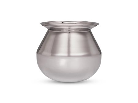 Pot with Lid - 4.5 x 4.5 Inches | Pongal Handi  Stainless Steel Pot  Cooking Pot for Home  305 Gms Approx Online