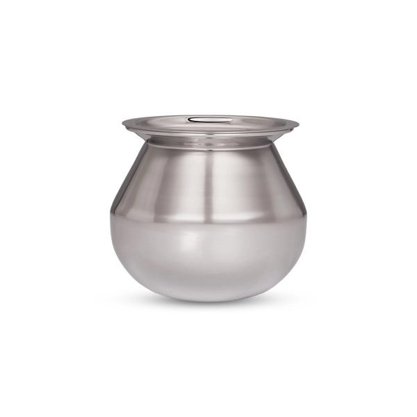 Pot with Lid - 4.5 x 4.5 Inches | Pongal Handi  Stainless Steel Pot  Cooking Pot for Home  305 Gms Approx Online