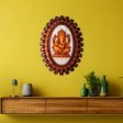 Ganesha Photo Frame - 14 x 10 Inches | Plastic Picture Frame  Wooden Polish Wall Frame for Home Decor Cheap