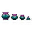 Lakshmi Kubera Pot Set - 9.5 x 4 Inches | 3 Pcs  Clay Kubera Paanai  Lakshmi Kubera Pot for Home Decor Online Sale