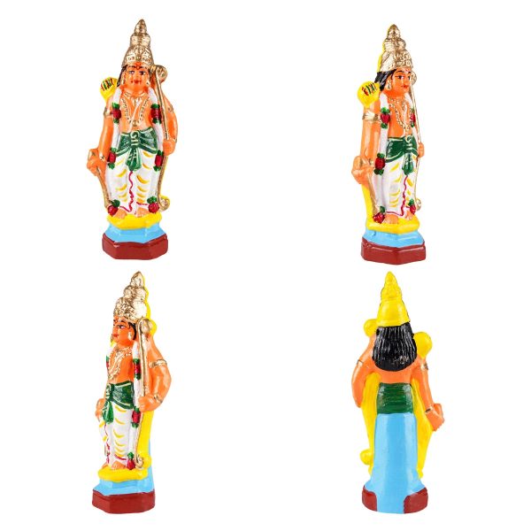 Ramar Clay Golu Bommai Set - 6 x 2.5 Inches | Giri Golu Doll  Navaratri Golu Bomma Gombe on Sale