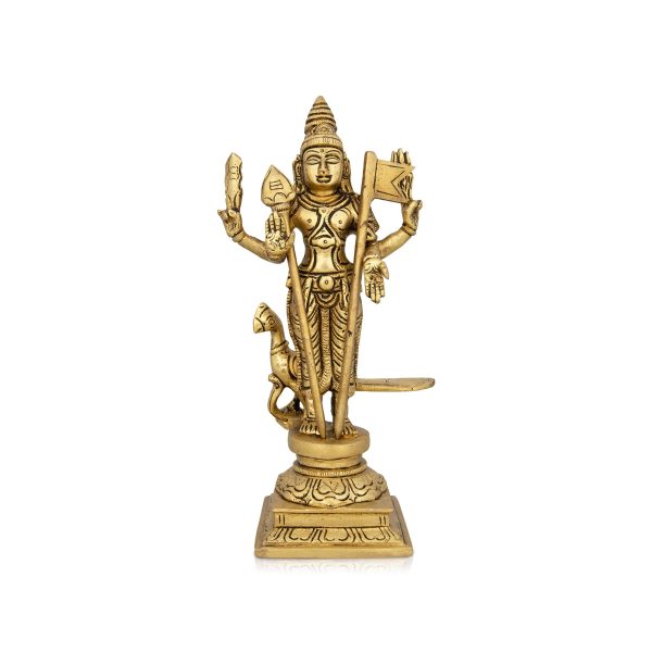 Mayil Murugan Statue - 8 x 4 Inches | Antique Brass Idol  Peacock Murugan Silai for Pooja  1.125 Kgs Approx Hot on Sale