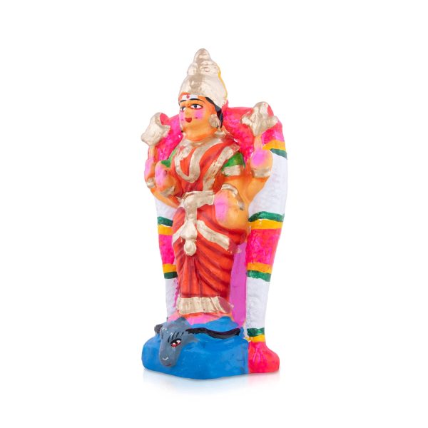 Kanaga Durgai Clay Golu Bommai - 8 x 6.5 Inches | Giri Golu Doll  Navaratri Golu Bomma Gombe Bommai For Sale