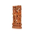 Radha Krishna Murti - 15 x 7 Inches | Wooden Statue  Radha Krishna Idol Standing Under Tree for Pooja Online now