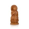 Buddha Statue - 6 x 3 Inches | Buddha Murti  Buddha Idol  Wooden Statue for Home  190 Gms For Discount