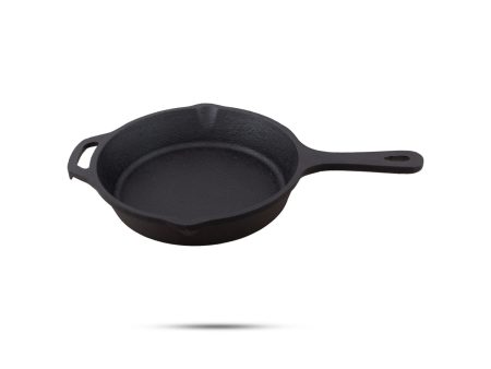 Frying Pan - 8 Inches | Casting Iron Cooking Pan  Cast Iron Cookware for Home  2.120 Kgs Approx Fashion