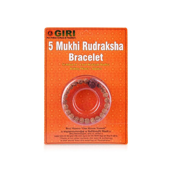 5 Mukhi Rudraksha Bracelet - Java | Rudraksha Hand Bracelet  Five Face Rudraksh Hand Band for Men & Women For Cheap