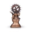 Saraswati Murti - 14 x 8 Inches | Copper Oxidised Saraswati Idol  Saraswati Moorti for Pooja  1.150 Kgs Approx Cheap