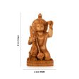 Anjaneya Statue - 6 x 4 Inches | Sittting Hanuman Statue  Wooden Statue  Hanuman Murti for Pooja  230 Gms For Cheap