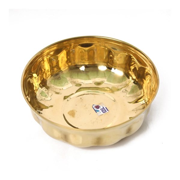 Brass Cup - 2 x 6.25 Inches | Brass Bowl  Pooja Bowl  Pooja Cup for Home  70 Gms Approx For Discount