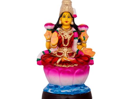 Lakshmi Idol Paper Mache Golu Bommai - 13 x 8.5 Inches | Giri Golu Doll  Navaratri Golu Bomma Gombe Bommai Supply