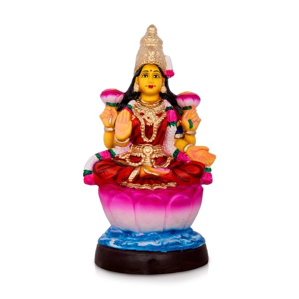 Lakshmi Idol Paper Mache Golu Bommai - 13 x 8.5 Inches | Giri Golu Doll  Navaratri Golu Bomma Gombe Bommai Supply