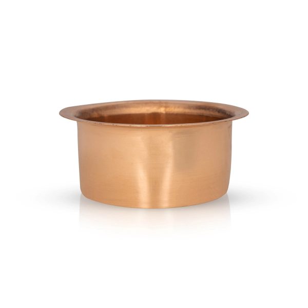 Davara Tumbler Set - 3 x 4 Inches | Copper Tumbler & Dabara Set  Coffee Dabara Set for Home  130 Gms Approx For Cheap