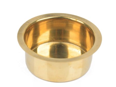 Brass Davara - 1.75 x 4 Inches | Coffee Dabara  Brass Coffee Dabra for Home  65 Gms Approx Sale