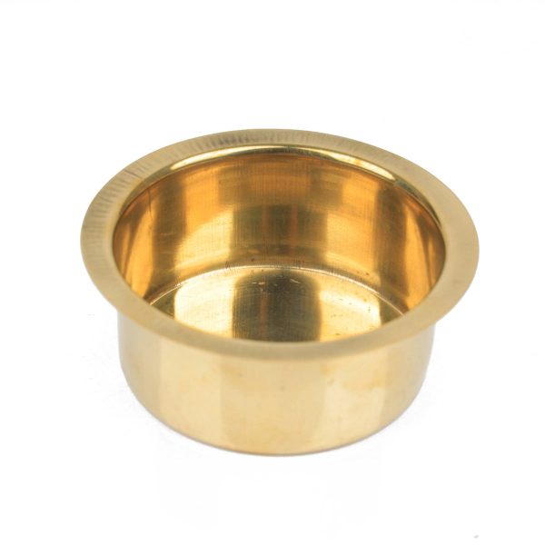 Brass Davara - 1.75 x 4 Inches | Coffee Dabara  Brass Coffee Dabra for Home  65 Gms Approx Sale