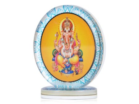 Ganesha Car Dashboard Photo Stand - 2.5 x 2.25 Inches | Car Photo Stand  Photo Stand for Car Dashboard  30 Gms For Sale