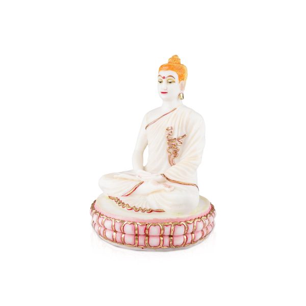 Buddha Statue - 12 x 8 Inches | Resin Statue  Sitting Buddha Murti  Painted Buddha Idol for Home Online now