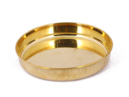 Brass Plate - 1 x 4 Inches | Thali Plate  Pooja Plate for Home  45 Gms Approx Sale