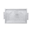 Decorative Tray - 1.5 x 12 x 8 Inches | Wooden Plate  Silver Polish Thali Tray for Pooja  660 Gms Approx Sale