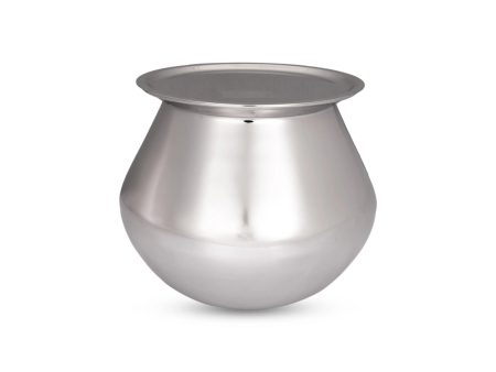 Pot with Lid - 7 x 7 Inches | Pongal Handi  Stainless Steel Pot  Cooking Pot for Home  700 Gms Approx For Cheap