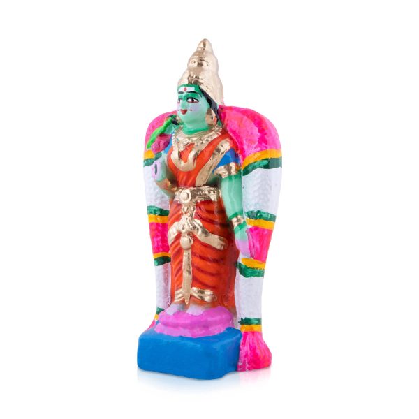 Meenakshi Clay Golu Bommai - 8 x 3.5 Inches | Giri Golu Doll  Navaratri Golu Bomma Gombe Bommai For Discount