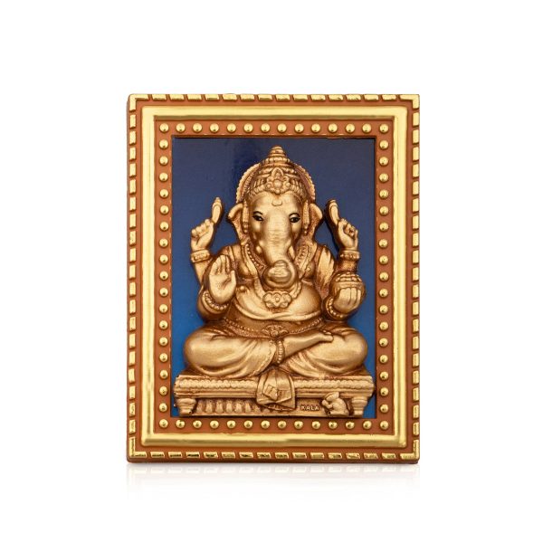 Ganesha Photo Frame - 4 x 3 Inches | Ganesh Picture Frame  Photo Frame Stand  Ganpati Frame Photo for Home For Discount