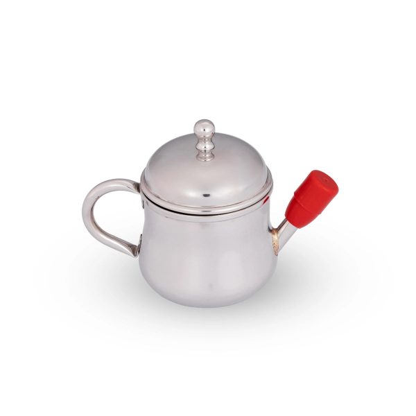 Oil Pot - 3.5 x 5 Inches | Stainless Steel Oil Pot  Tea Pot for Home  95 Gms Approx Online