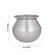 Pot with Lid - 6 x 6 Inches | Pongal Handi  Stainless Steel Pot  Cooking Pot for Home  535 Gms Approx Hot on Sale