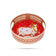 Pooja Tray - 2.5 x 8 Inches | Metal Tray  Thali Plate  Decorated Plate for Home  185 Gms Approx Hot on Sale