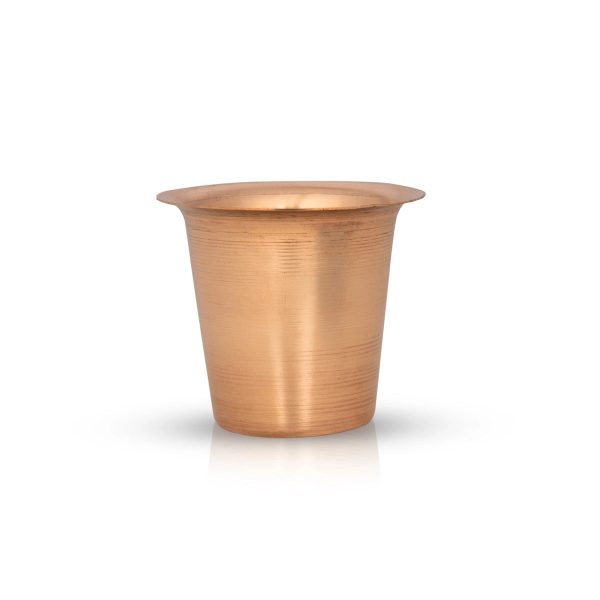 Davara Tumbler Set - 3 x 4 Inches | Copper Tumbler & Dabara Set  Coffee Dabara Set for Home  130 Gms Approx For Cheap