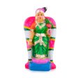 Andal Clay Golu Bommai - 7 x 4.75 Inches | Giri Golu Doll  Navaratri Golu Bomma Gombe Bommai Sale