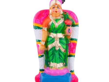 Andal Clay Golu Bommai - 7 x 4.75 Inches | Giri Golu Doll  Navaratri Golu Bomma Gombe Bommai Sale