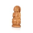 Buddha Statue - 5 x 2.5 Inches | Buddha Murti  Buddha Idol  Wooden Statue for Home  110 Gms Online now